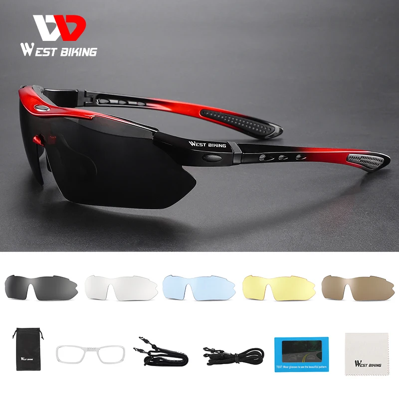 WEST BIKING Cycling Sunglasses Polarized 5 Lens Men Sports Sunglasses Road MTB Mountain Bike Bicycle Riding Glasses Goggles
WEST BIKING Cycling Sunglasses Polarized 5 Lens Men Sports Sunglasses Road MTB Mountain Bike Bicycle Riding Glasses Goggles