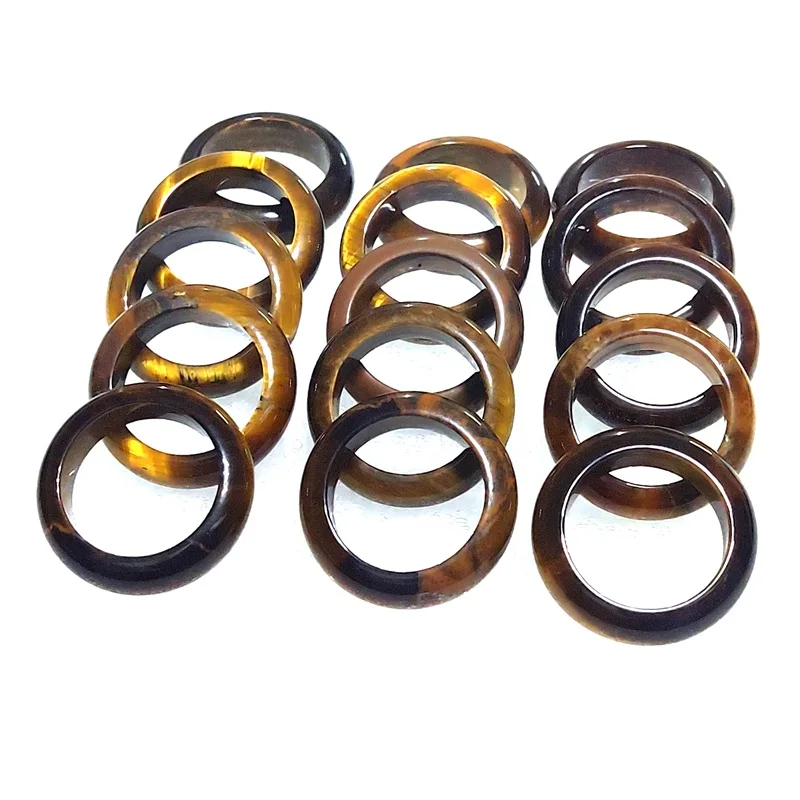 20pcs 6mm Unisex Natural Mineral Brown Tiger's Eye Stone Circle Ring Gem Stone Finger Rings Charms Gifts Wholesale
20pcs 6mm Unisex Natural Mineral Brown Tiger's Eye Stone Circle Ring Gem Stone Finger Rings Charms Gifts Wholesale