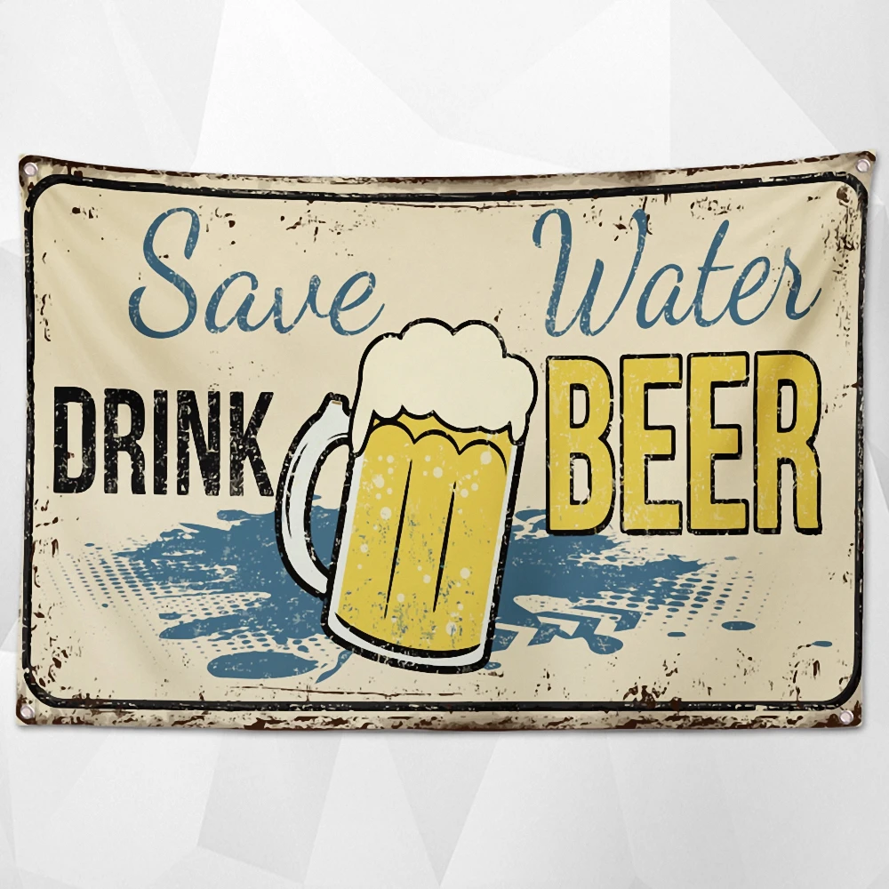 Save Water DRINK BEER Vintage Beer Festival Banner Wall Hanging Bar Wine Cellar Cafe Parties Decoration Beerfest Poster Tapestry
Save Water DRINK BEER Vintage Beer Festival Banner Wall Hanging Bar Wine Cellar Cafe Parties Decoration Beerfest Poster Tapestry