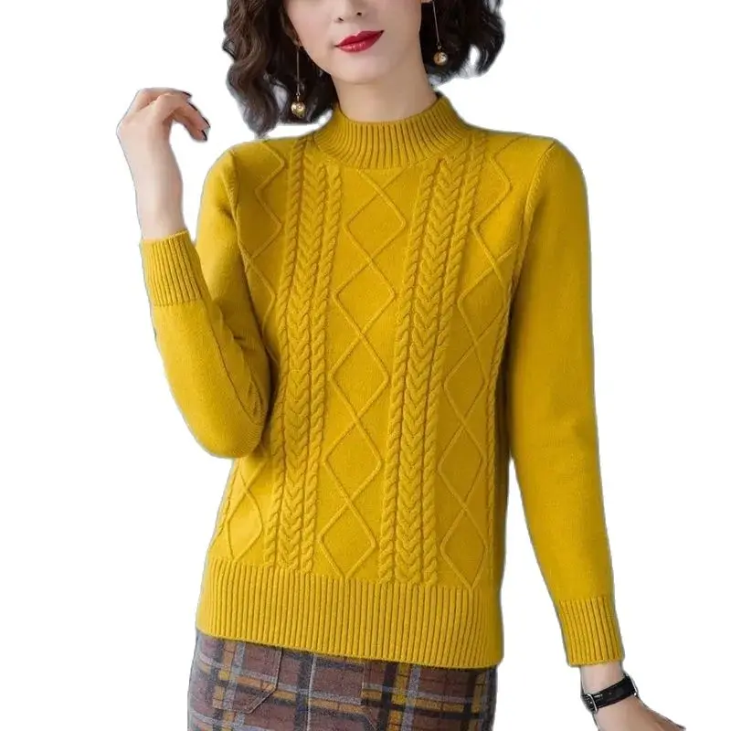 High-end Sweater Women's Short 2023 Winter New Half-high-Necked Loose Joker Warm Knit Sweater Westernstyle Bottoming Shirt Women
High-end Sweater Women's Short 2023 Winter New Half-high-Necked Loose Joker Warm Knit Sweater Westernstyle Bottoming Shirt Women