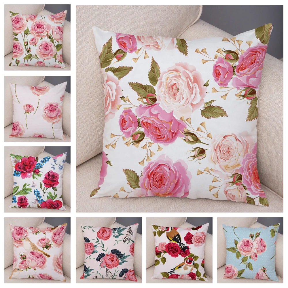 Style Rose Red Flower Pillowcase Decor Bird Floral Plant Pillow Case Soft Plush Cushion Cover for Sofa Home Car45*45cm
Style Rose Red Flower Pillowcase Decor Bird Floral Plant Pillow Case Soft Plush Cushion Cover for Sofa Home Car45*45cm