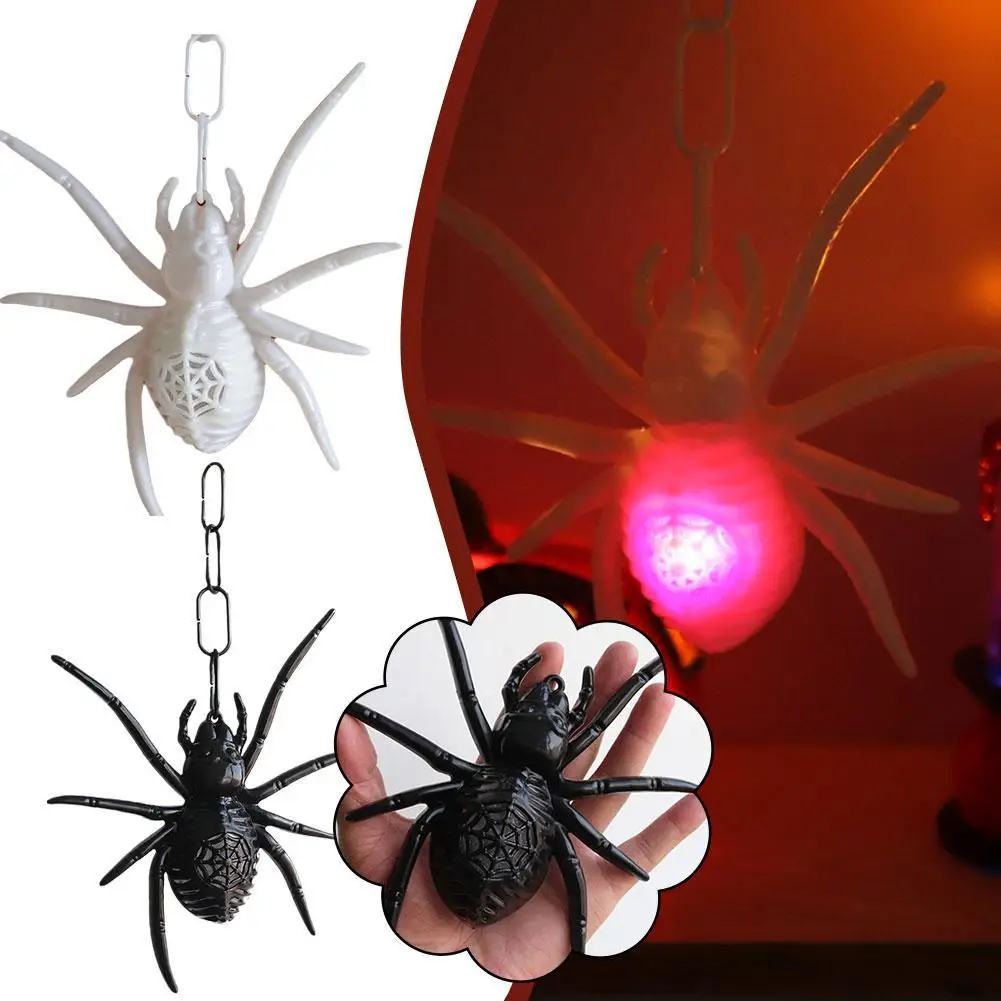Halloween LED Light Spider Decorative Hanging Spider Lamp Ornament Happy Halloween Party Home Haunted House Horror Props Decor
Halloween LED Light Spider Decorative Hanging Spider Lamp Ornament Happy Halloween Party Home Haunted House Horror Props Decor