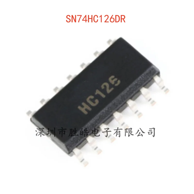 (10PCS) NEW SN74HC126DR 74HC126DR Three-State Output Four-Way Bus Buffer Gate Logic Chip SOIC-14 Integrated Circuit 
(10PCS) NEW SN74HC126DR 74HC126DR Three-State Output Four-Way Bus Buffer Gate Logic Chip SOIC-14 Integrated Circuit