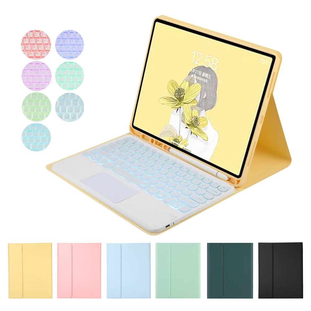 LED Backlit Keyboard Mouse for IPad Air 4 10.2 7th 8th Case Pro 11 10.5 9.7 5th 6th Air 2 PU Leather Case with Touchpad Keyboard
LED Backlit Keyboard Mouse for IPad Air 4 10.2 7th 8th Case Pro 11 10.5 9.7 5th 6th Air 2 PU Leather Case with Touchpad Keyboard