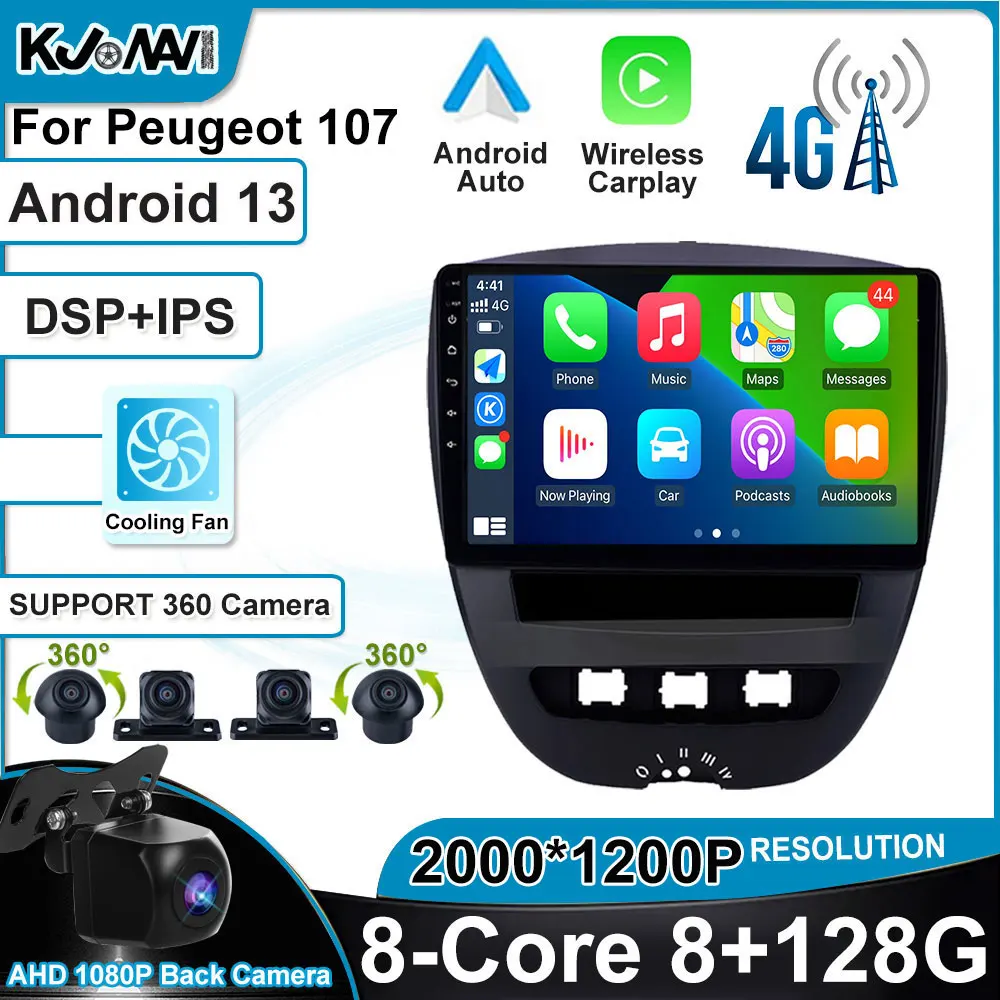 Carpaly Android 13 DSP Auto Car Stereo Radio Multimedia GPS Navigation WIFI For Peugeot 107 For Toyota Aygo 2005 - 2014
Carpaly Android 13 DSP Auto Car Stereo Radio Multimedia GPS Navigation WIFI For Peugeot 107 For Toyota Aygo 2005 - 2014