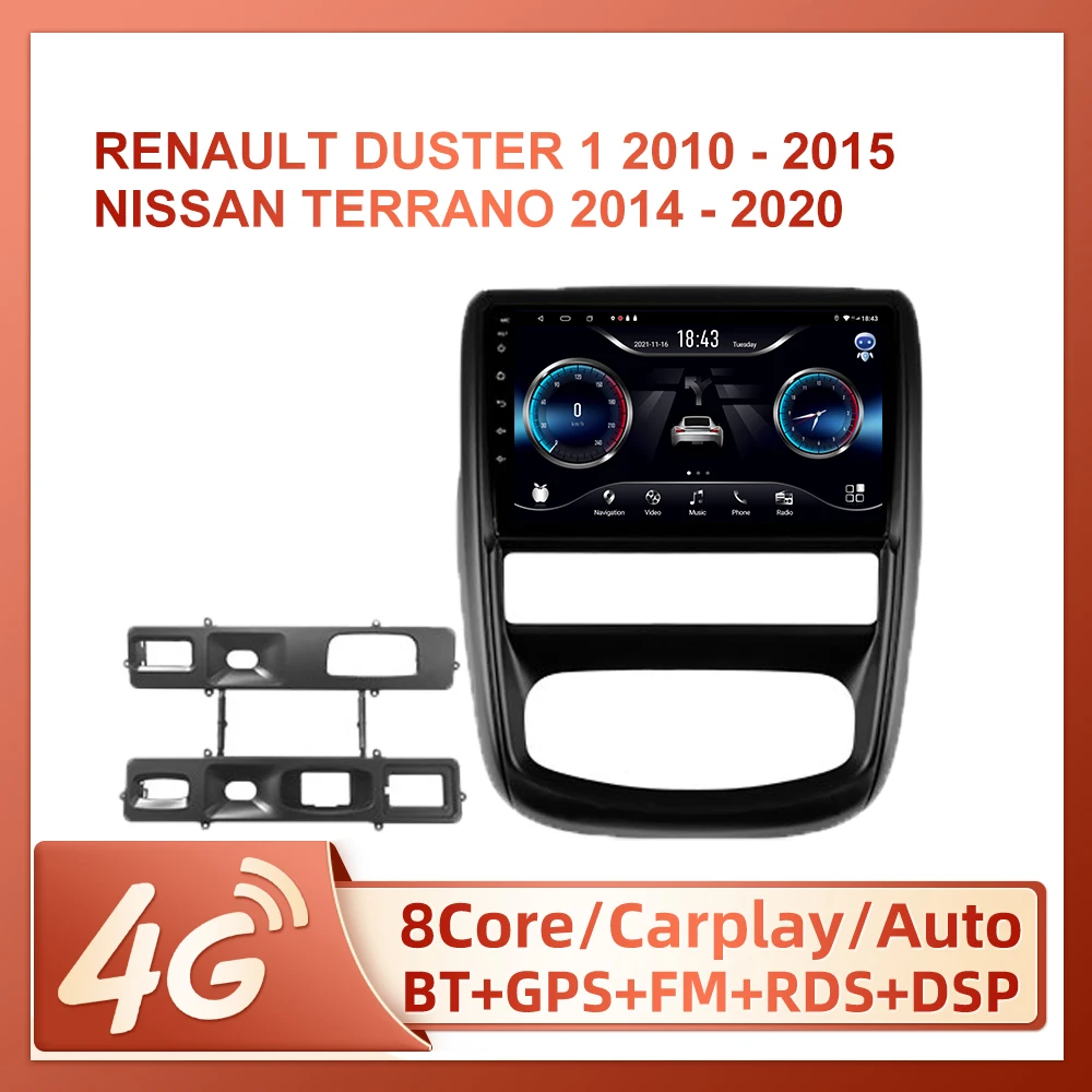 JIULUNET For Renault Duster 1 2010 - 2015 For Nissan terrano 2014 Car radio Ai Voice Carplay Multimedia Video Player Navigation
JIULUNET For Renault Duster 1 2010 - 2015 For Nissan terrano 2014 Car radio Ai Voice Carplay Multimedia Video Player Navigation