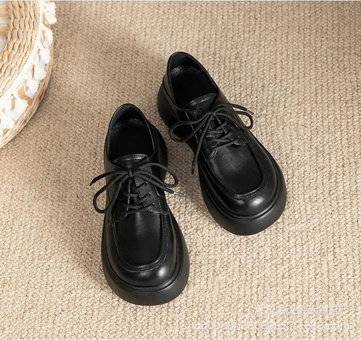 Thick-soled small leather shoes women's 2022 new round head muffin really retro college uniform shoes shoes
Thick-soled small leather shoes women's 2022 new round head muffin really retro college uniform shoes shoes