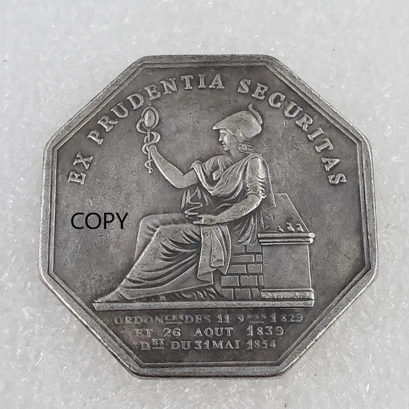 French 1839 Silver Plated Commemorative Collector Coin Gift Lucky Challenge Coin COPY COIN
French 1839 Silver Plated Commemorative Collector Coin Gift Lucky Challenge Coin COPY COIN