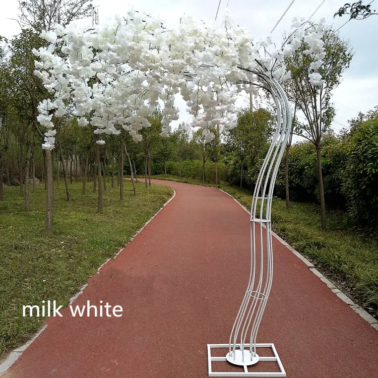 2.6M Height White Artificial Cherry Blossom Tree Road Lead Simulation Cherry Flower With Iron Arch Frame For Wedding Party Props
2.6M Height White Artificial Cherry Blossom Tree Road Lead Simulation Cherry Flower With Iron Arch Frame For Wedding Party Props
