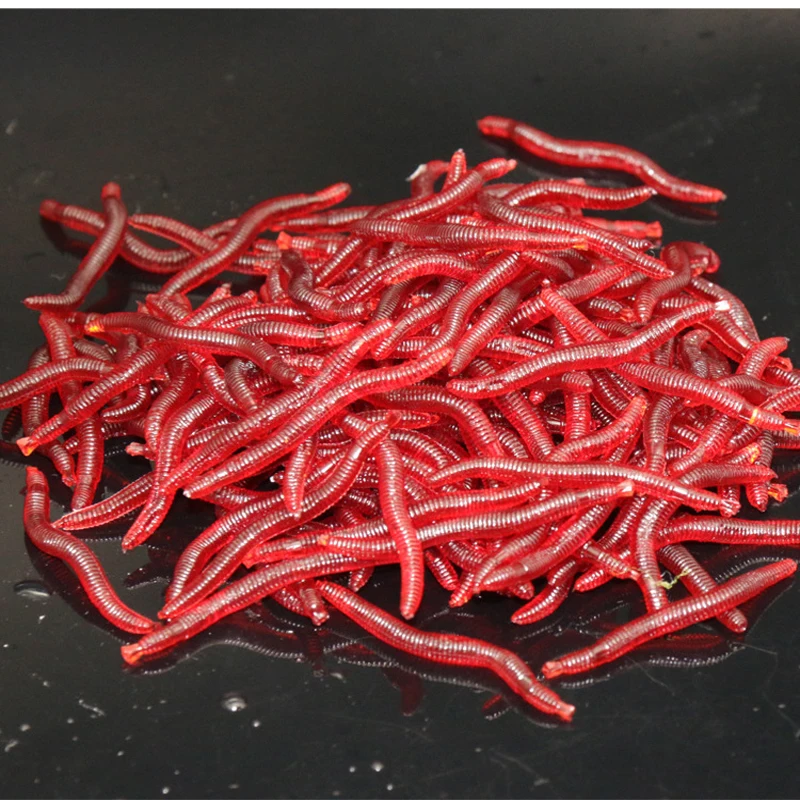 100Pcs 4cm Fishing Soft Lures Lifelike Fishy Smell Red Soft Lures Simulation Earthworm Luminous Worms Artificial Fishing Lure
100Pcs 4cm Fishing Soft Lures Lifelike Fishy Smell Red Soft Lures Simulation Earthworm Luminous Worms Artificial Fishing Lure