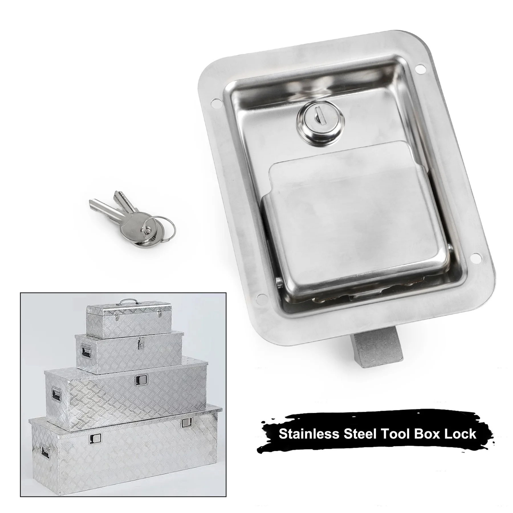 Stainless Steel RV Toolbox Trunk Trailer Latch With Keys Marine Pickup Yacht Boat Cupboard Accessories Bus Handle Lock
Stainless Steel RV Toolbox Trunk Trailer Latch With Keys Marine Pickup Yacht Boat Cupboard Accessories Bus Handle Lock