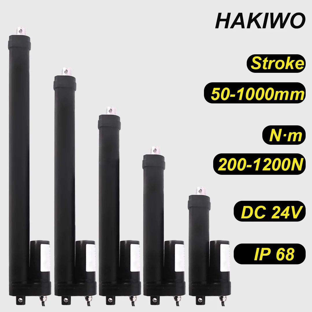 HAKIWO 24В линейный привод IP68 водонепроницаемый 1200N 150-1000 мм ход
HAKIWO 24В линейный привод IP68 водонепроницаемый 1200N 150-1000 мм ход