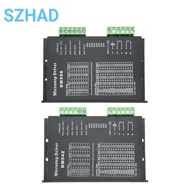 DM542 DM556 Digital Stepper Motor Driver 2 Phase 4.0A For 42 57 Stepper Motor NEMA17 NEMA23 NEMA34 Stepper Motor Controller
DM542 DM556 Digital Stepper Motor Driver 2 Phase 4.0A For 42 57 Stepper Motor NEMA17 NEMA23 NEMA34 Stepper Motor Controller