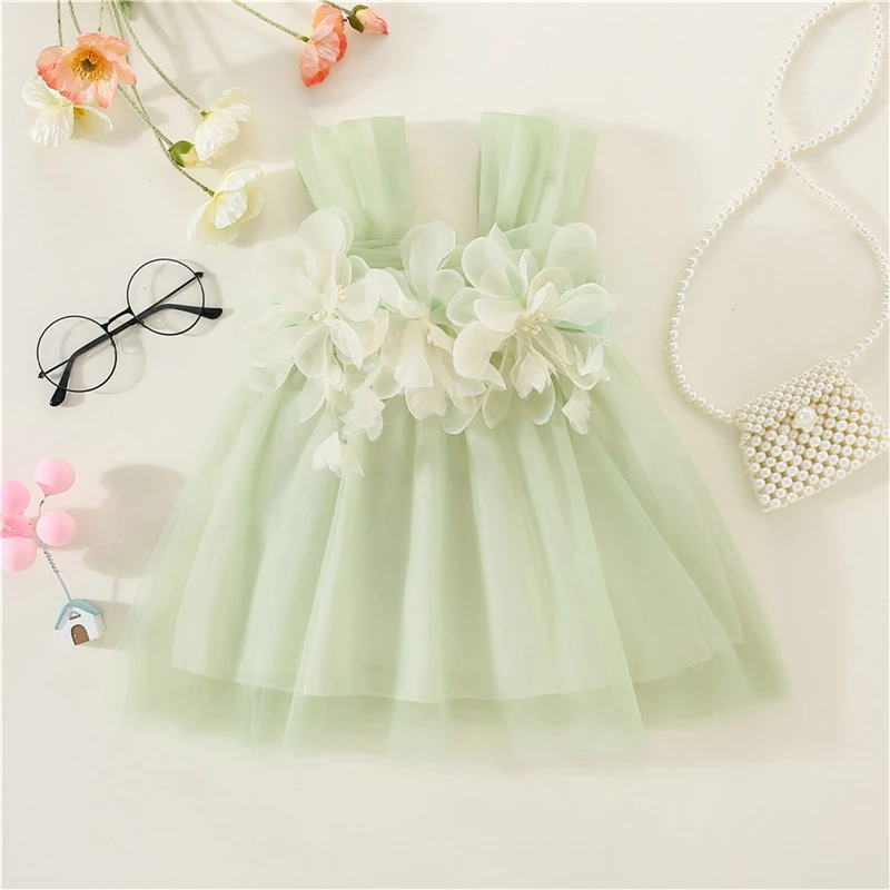 Newborn Infant Baby Girls Princess Dress 3D Flower Sleeveless Sling Dress Summer Layered Tulle Cute Toddler birthday Dress
Newborn Infant Baby Girls Princess Dress 3D Flower Sleeveless Sling Dress Summer Layered Tulle Cute Toddler birthday Dress