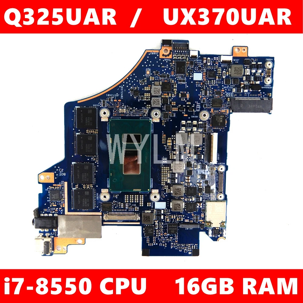 UX370UAR i7-8550 CPU 16GB RAM Mainboard REV2.0 For ASUS UX370U Q325UAR UX370UAR Motherboard 60NB0EN0-MB5000 Tested free shipping
UX370UAR i7-8550 CPU 16GB RAM Mainboard REV2.0 For ASUS UX370U Q325UAR UX370UAR Motherboard 60NB0EN0-MB5000 Tested free shipping