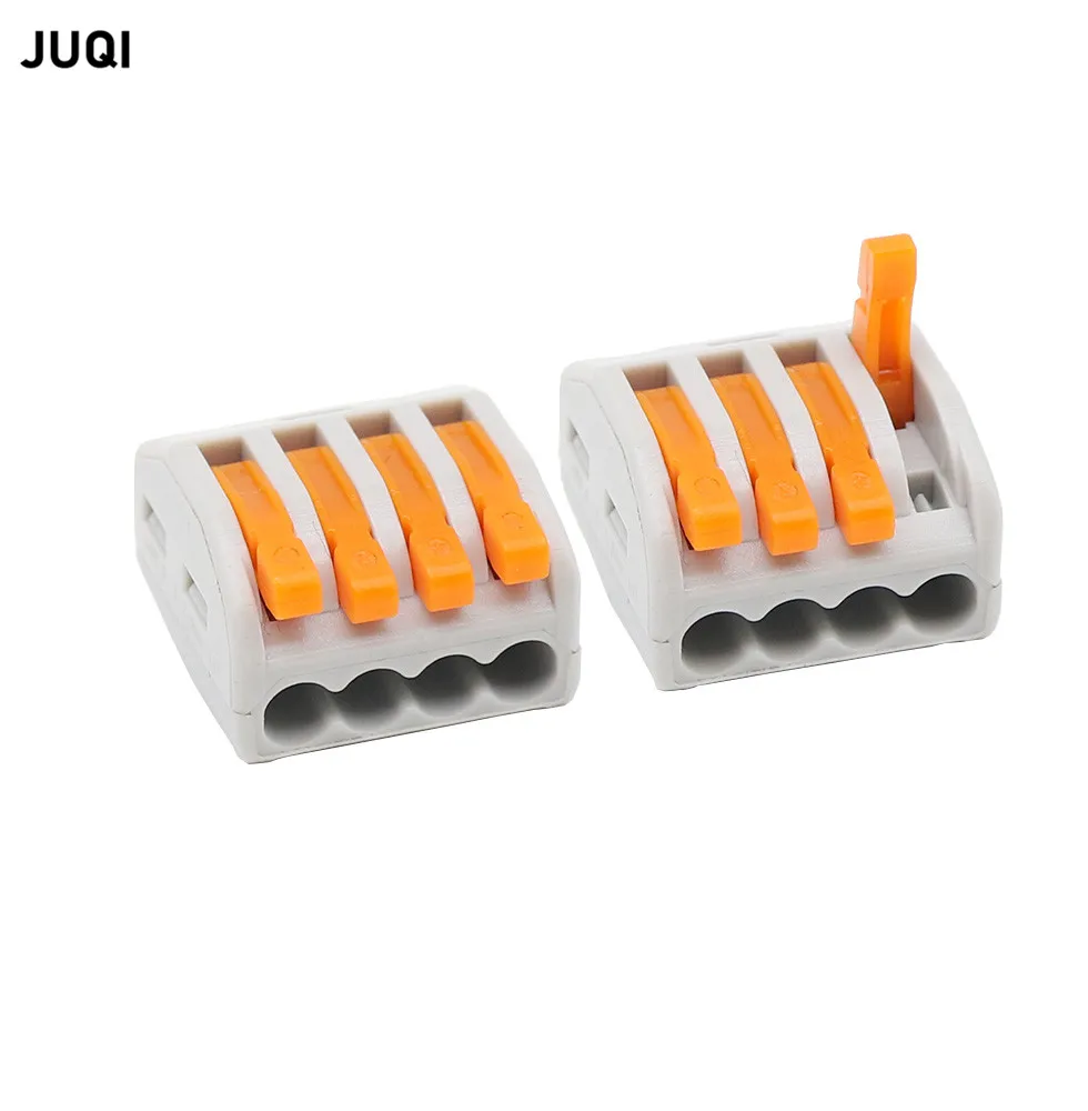 1/5/10PCS 222- 4holes Wire Cable Connectors Universal Compact Conductor Spring Splicing Wiring Connector Push-in Terminal Block
1/5/10PCS 222- 4holes Wire Cable Connectors Universal Compact Conductor Spring Splicing Wiring Connector Push-in Terminal Block
