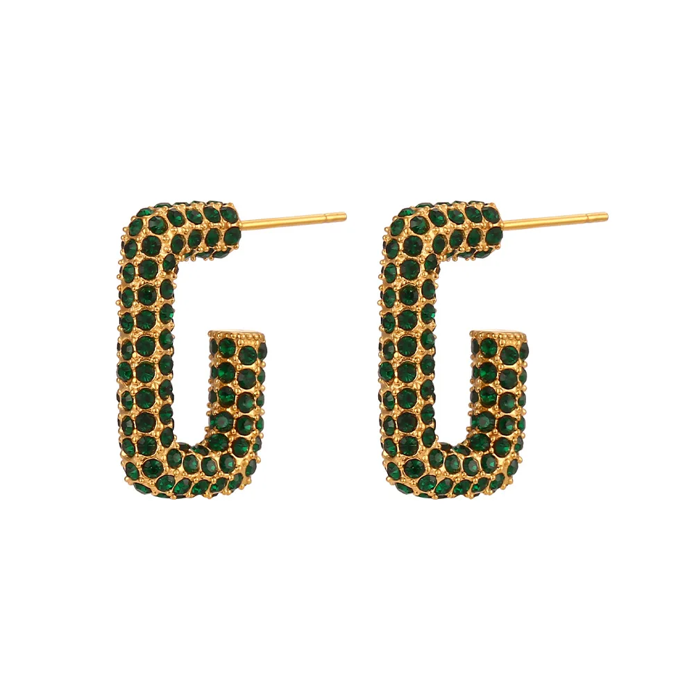 Fashion Jewelry Trendy Hot Selling 18K Gold Plated Tarnish Free Micro Pave CZ Rectangle Shape Hoop Earrings
Fashion Jewelry Trendy Hot Selling 18K Gold Plated Tarnish Free Micro Pave CZ Rectangle Shape Hoop Earrings