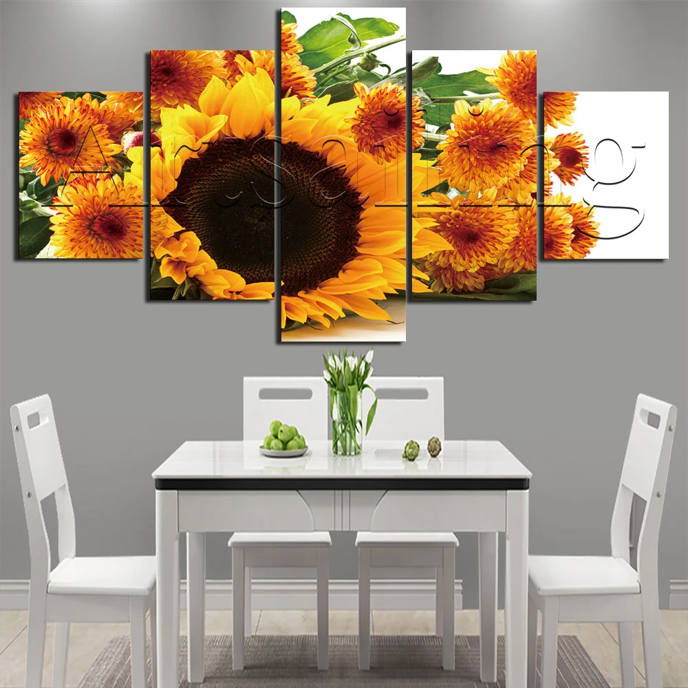 Artsailing Flower Sunflower Lotus Abstract Painting Canvas 5 pieces Poster No Framework Wall Artwork Modern Modular Hd Prints
Artsailing Flower Sunflower Lotus Abstract Painting Canvas 5 pieces Poster No Framework Wall Artwork Modern Modular Hd Prints