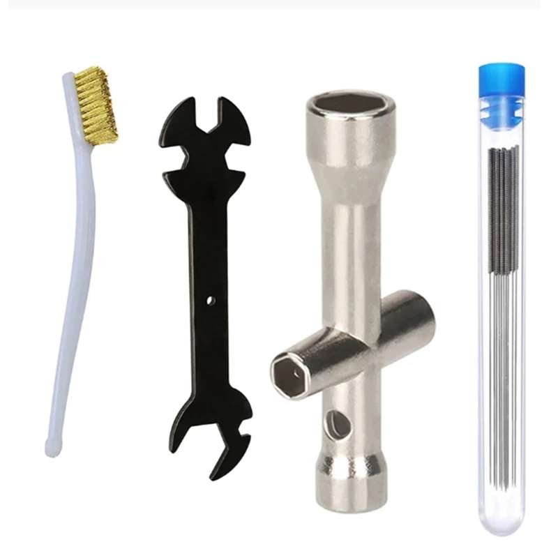 3D Printer MK8 MK10 Wrench Set Accessory For Nozzle Cleaning Copper Brush Tool Tweezers L Spanner
3D Printer MK8 MK10 Wrench Set Accessory For Nozzle Cleaning Copper Brush Tool Tweezers L Spanner