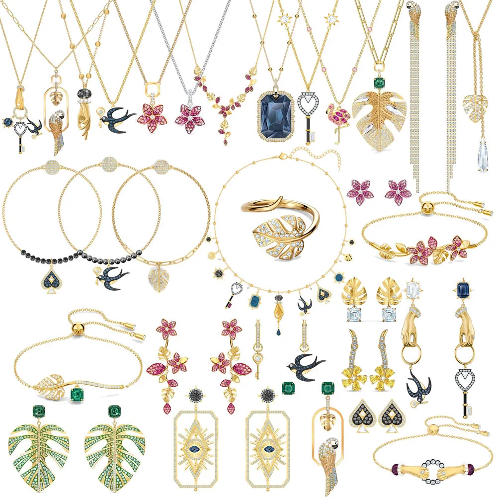 SWA fashion women's jewelry charming exquisite Tarot magic boutique necklace jewelry, charming tropical Leaf Earrings Jewelry
SWA fashion women's jewelry charming exquisite Tarot magic boutique necklace jewelry, charming tropical Leaf Earrings Jewelry