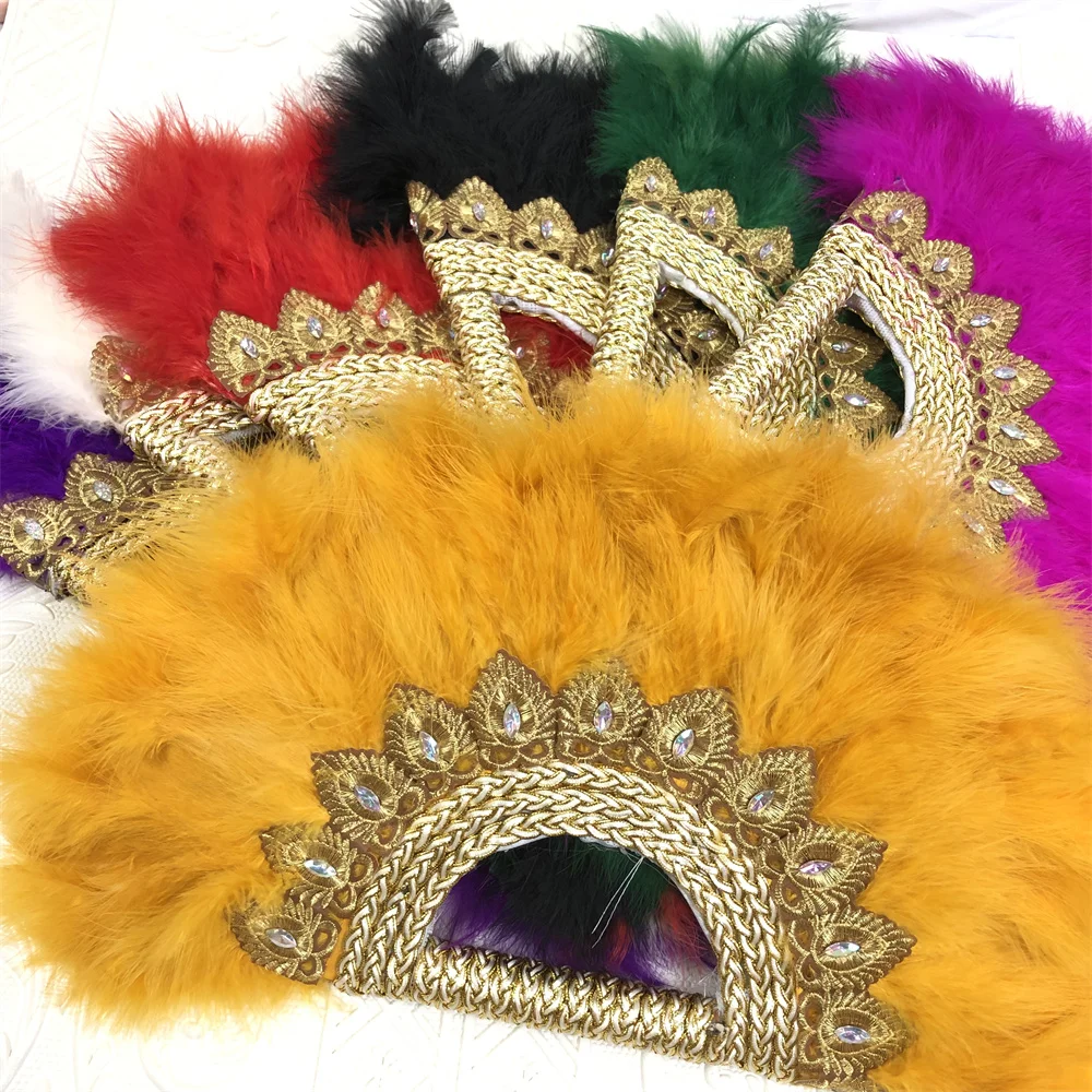 1pcs Turkey Handfan Handmade Fans for Wedding Decoration Hand Fan with Stones Eventaille Mariage African Feather Hand Held Fan
1pcs Turkey Handfan Handmade Fans for Wedding Decoration Hand Fan with Stones Eventaille Mariage African Feather Hand Held Fan