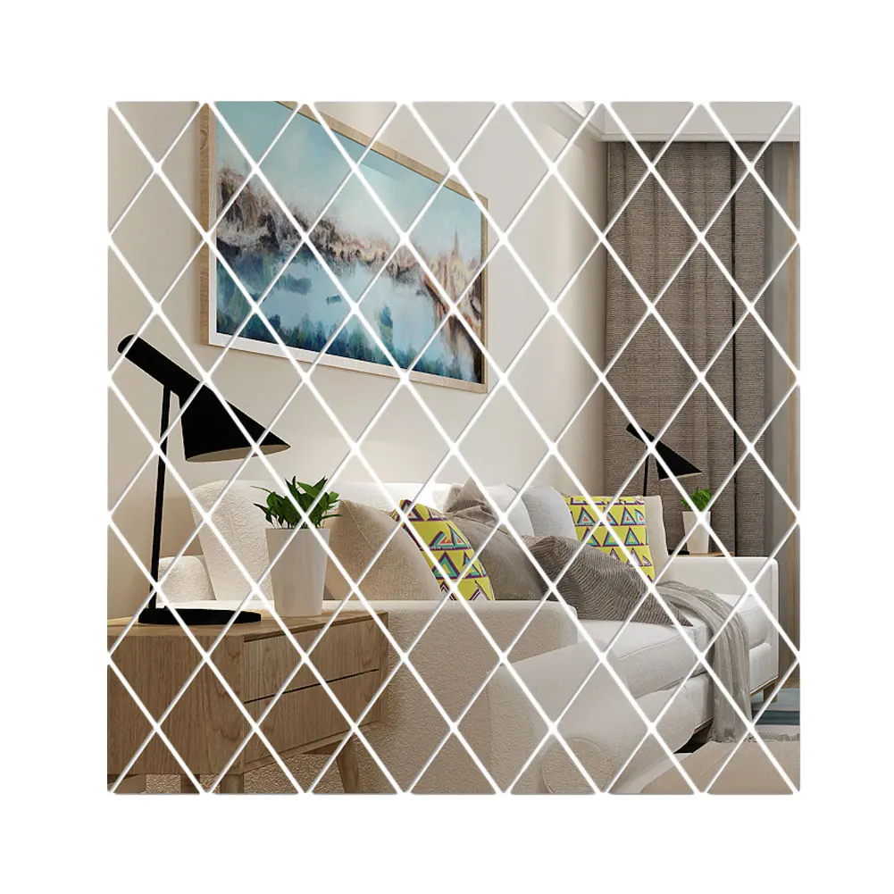 DIY Art Self-Adhesive Wall Stickers Decals 3D Removable Mirror Wall Diamonds Triangles Acrylic Wall Mirror Stickers Home Decor
DIY Art Self-Adhesive Wall Stickers Decals 3D Removable Mirror Wall Diamonds Triangles Acrylic Wall Mirror Stickers Home Decor