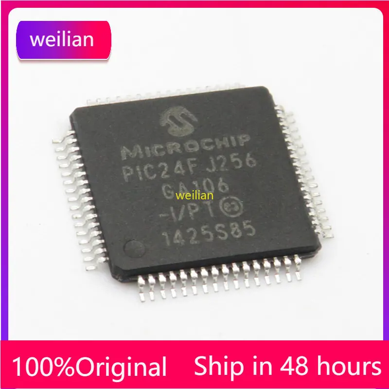 

1-100PCS PIC24FJ256GA106-I/PT PIC24FJ256GA106 SMD TQFP-64 Package QFP Microcontroller MCU-MCU Chip IC Brand New Original