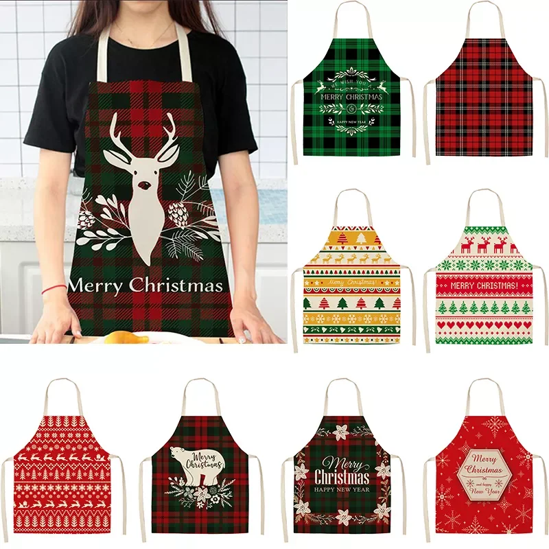 1pc Christmas Design Apron Retro Plaid Printing Kitchen Apron Cotton Linen Woman Adult Bibs Cleaning Baking Cooking Accessories
1pc Christmas Design Apron Retro Plaid Printing Kitchen Apron Cotton Linen Woman Adult Bibs Cleaning Baking Cooking Accessories