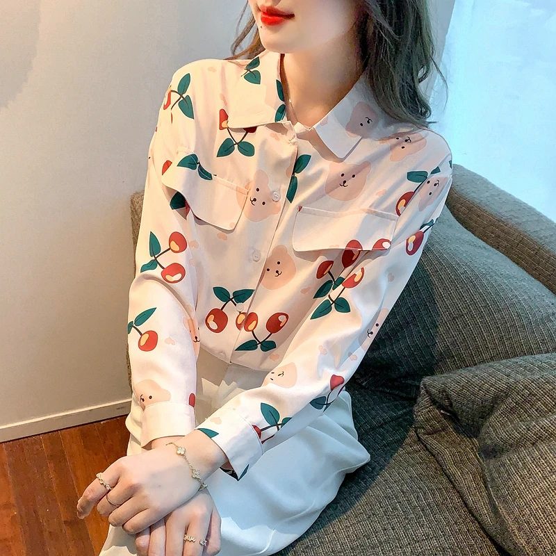 Prints Women's Shirts Summer 2023 New Chiffon Blouses Loose Long Sleeves Casual Top Ladies Clothing Turn-down Collar YCMYUNYAN
Prints Women's Shirts Summer 2023 New Chiffon Blouses Loose Long Sleeves Casual Top Ladies Clothing Turn-down Collar YCMYUNYAN