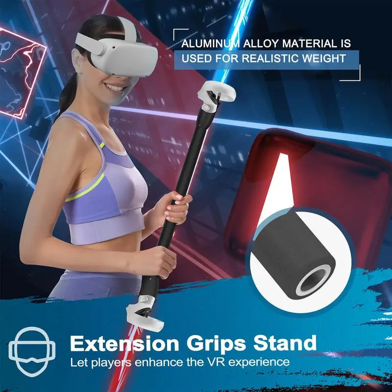 Extension Handle For Qu-est 1/2 Rift S Touch Controller Comfortable Long Stick Grip Stand To Games Accessories
Extension Handle For Qu-est 1/2 Rift S Touch Controller Comfortable Long Stick Grip Stand To Games Accessories