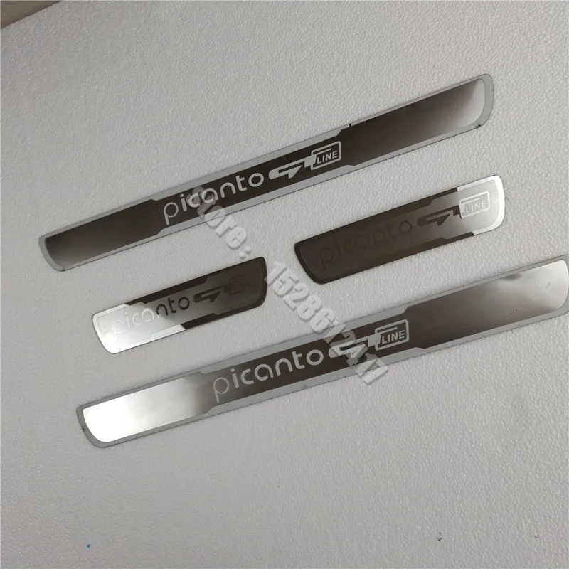 Auto Styling Car Sticker Car Stainless Steel Door Sill Scuff Plate Door Sill for KIA PICANTO GT LINE 2015-2020 4pc
Auto Styling Car Sticker Car Stainless Steel Door Sill Scuff Plate Door Sill for KIA PICANTO GT LINE 2015-2020 4pc