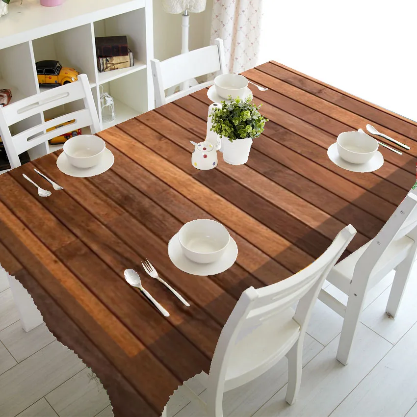 Brown Planks Retro Wood Grain Table Cloth Waterproof Dining Tablecloth Kitchen Decorative Coffee Kitchen Party Table Cover
Brown Planks Retro Wood Grain Table Cloth Waterproof Dining Tablecloth Kitchen Decorative Coffee Kitchen Party Table Cover
