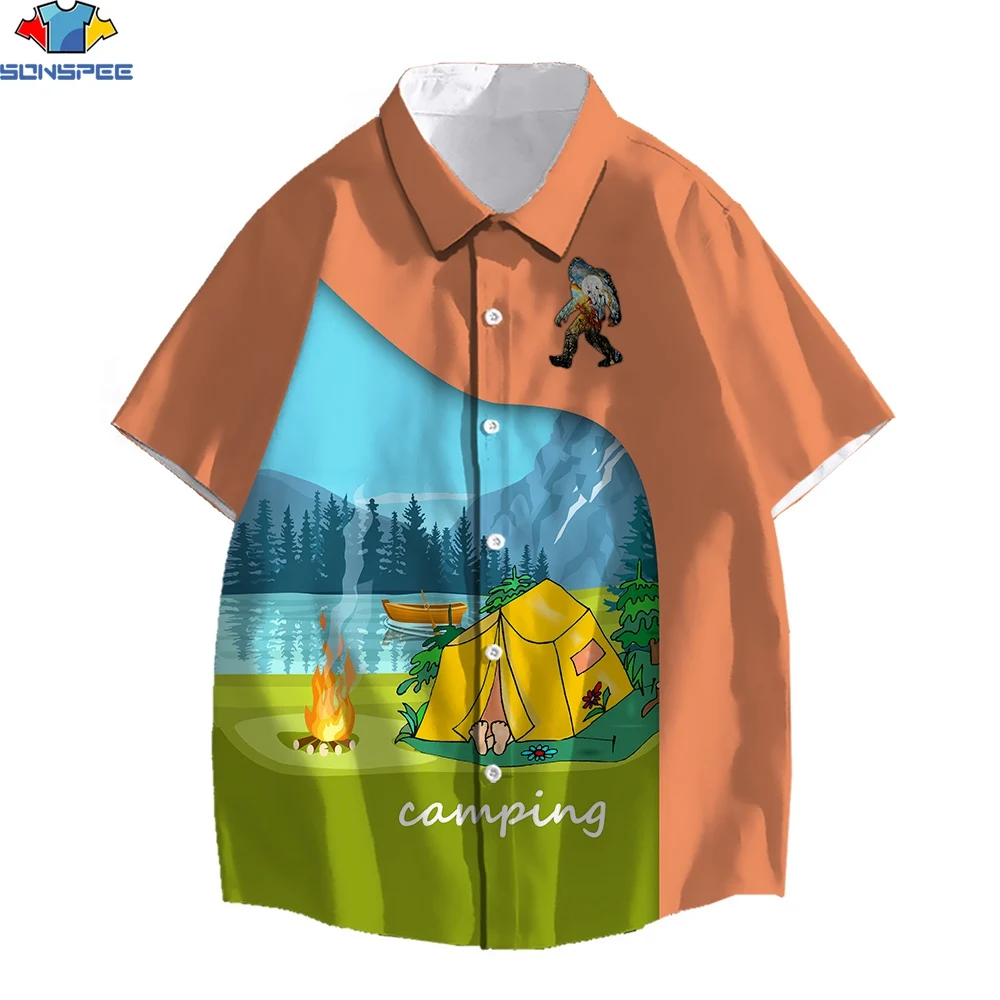 SONSPEE 3D Print Men's Cartoon Hawaiian Shirts Trees River Boats Summer Camping Picnic Tent Outdoor Party Beach Trend Shirts Top
SONSPEE 3D Print Men's Cartoon Hawaiian Shirts Trees River Boats Summer Camping Picnic Tent Outdoor Party Beach Trend Shirts Top