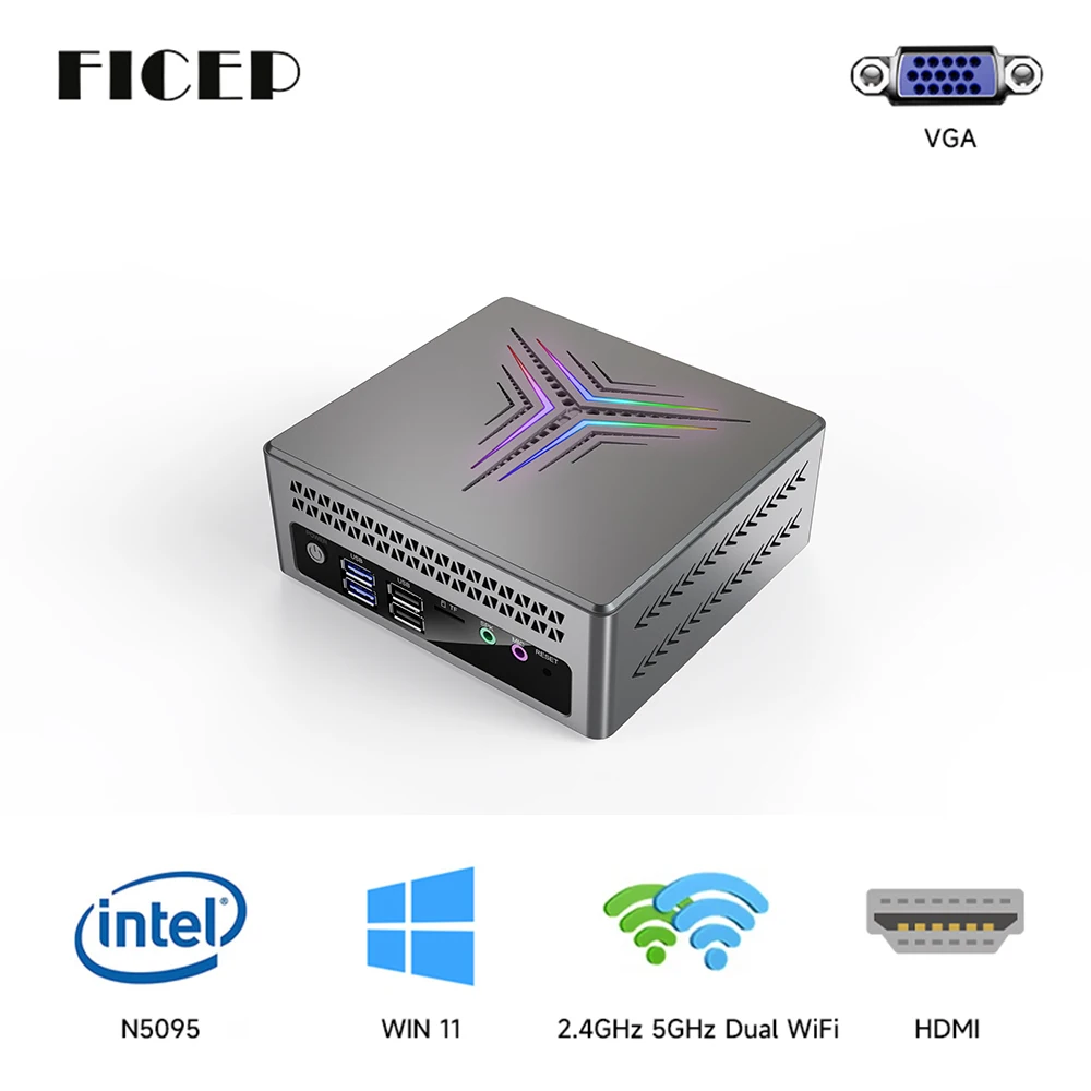 JK01 N5095 Win11 Intel Mini PC 11th Celeron HDMI-Compatible Three Screen Mini Computador DIY NUC Windows 11 Pro Gaming Computer
JK01 N5095 Win11 Intel Mini PC 11th Celeron HDMI-Compatible Three Screen Mini Computador DIY NUC Windows 11 Pro Gaming Computer