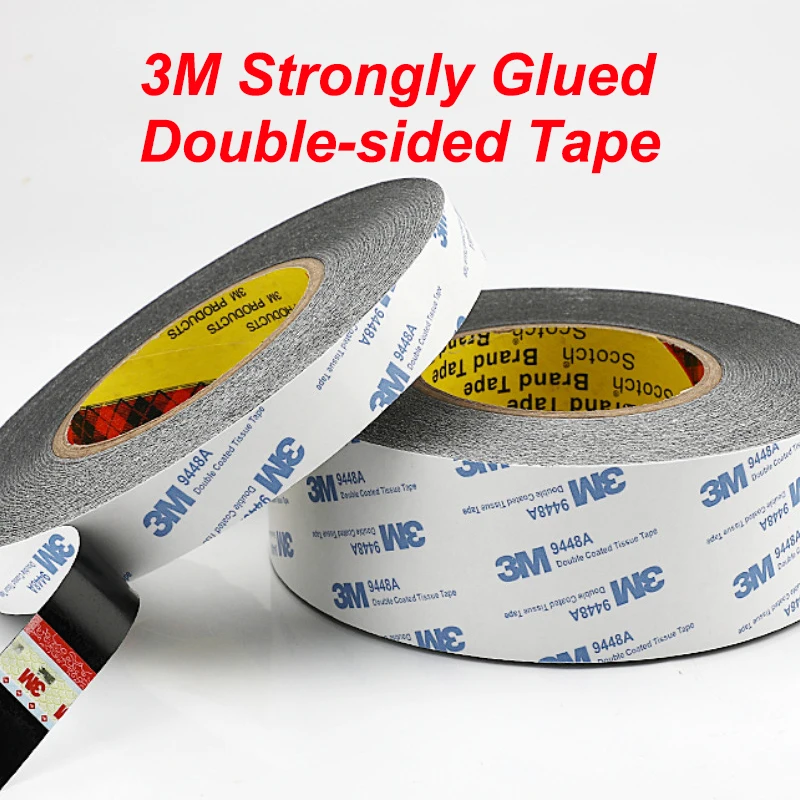 

50meters Mobile Phone Repair Double Side Tape Black 3M Sticker Double Side Adhesive Tape Fix For Cellphone Touch Screen LCD