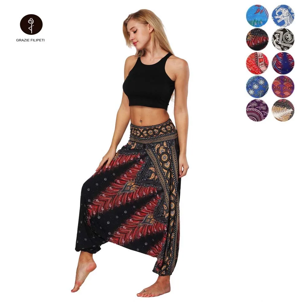 2022 Women's National Style Digital Printing Bloomers Loose Fitness Yoga Pants High Waist Crotch Dance Pants Workout Leggings
2022 Women's National Style Digital Printing Bloomers Loose Fitness Yoga Pants High Waist Crotch Dance Pants Workout Leggings