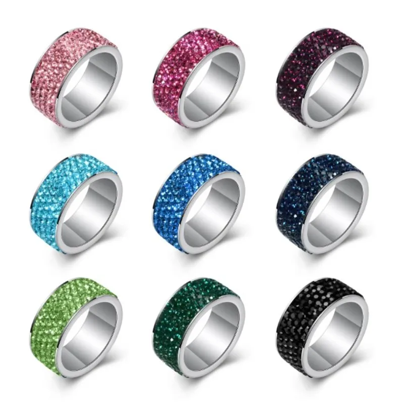 2022 Sale Fine jewelry jewelry 9 Colors Crystal fromSwarovskis Explosive stainless steel with five rows of zircon rings
2022 Sale Fine jewelry jewelry 9 Colors Crystal fromSwarovskis Explosive stainless steel with five rows of zircon rings