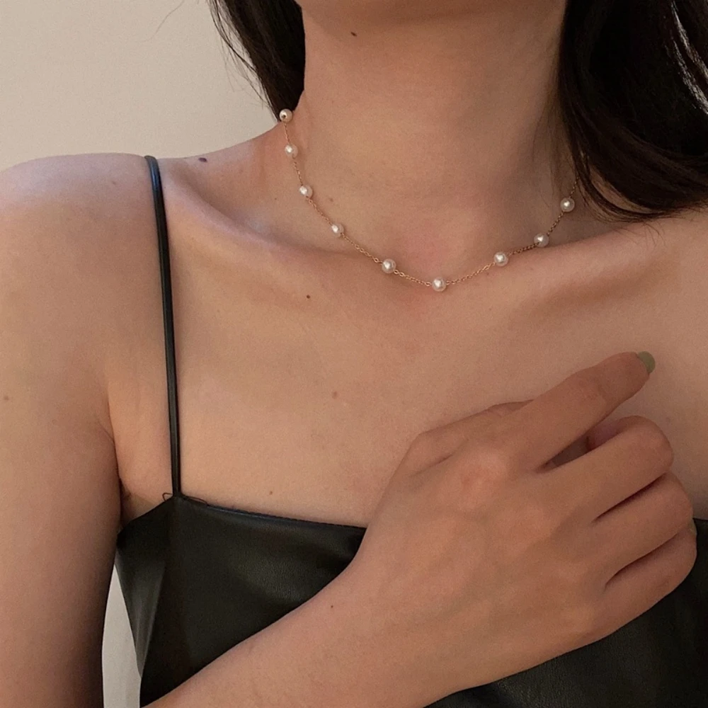 Simple Pearl Full Star Necklace Fashion Stunning Collarbone Chain Colourfast And Versatile Must-Have Elegant Jewelry Accessory
Simple Pearl Full Star Necklace Fashion Stunning Collarbone Chain Colourfast And Versatile Must-Have Elegant Jewelry Accessory
