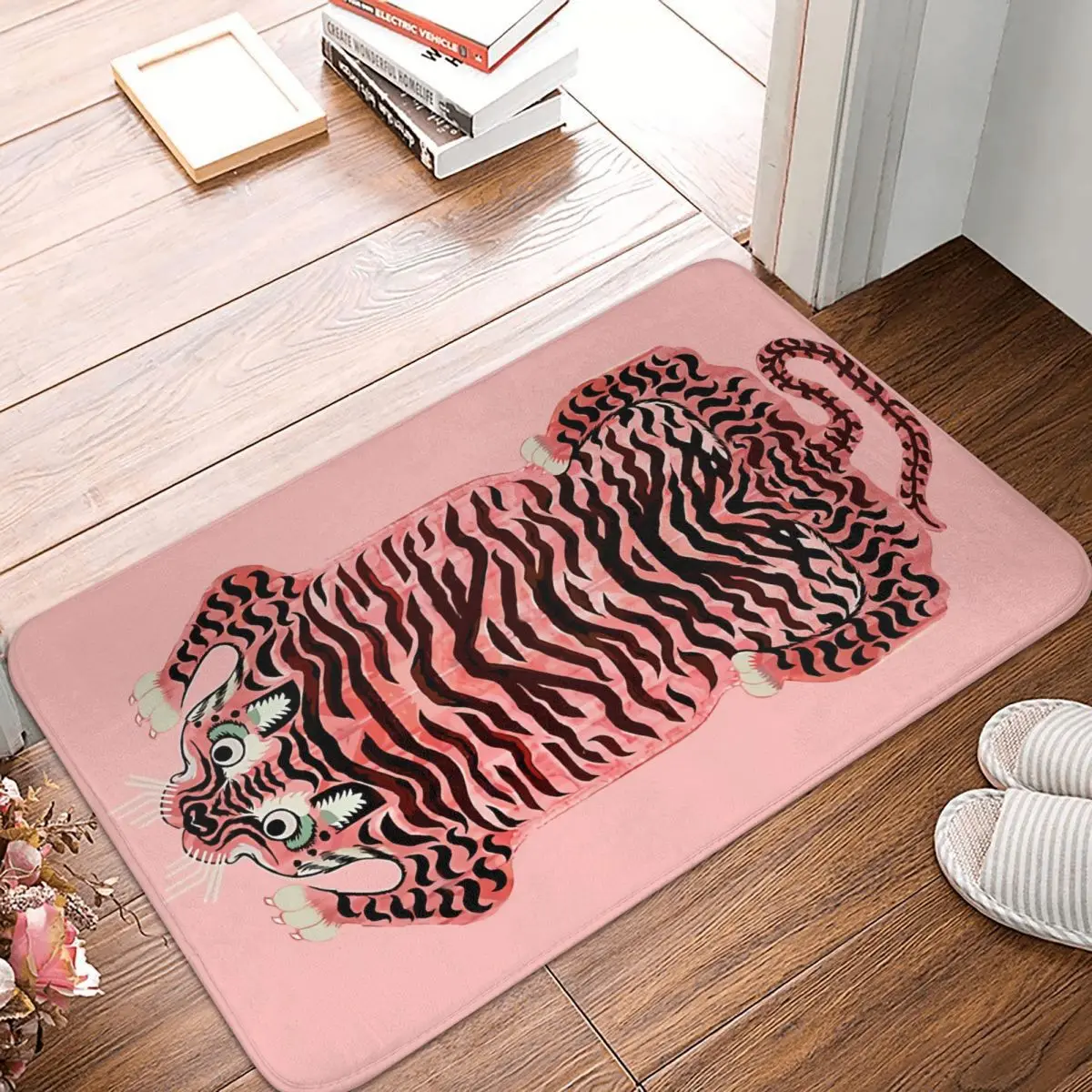 Tiger Animal Lover Kitchen Non-Slip Carpet Pink Tibetan Rug Flannel Mat Entrance Door Doormat Floor Decor Rug
Tiger Animal Lover Kitchen Non-Slip Carpet Pink Tibetan Rug Flannel Mat Entrance Door Doormat Floor Decor Rug