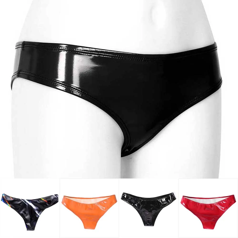 Women High Quality Sexy Faux Leather Slink Shiny Wet Look Solid Color Seamless Panties Bikini Thong Brief Clubwear
Women High Quality Sexy Faux Leather Slink Shiny Wet Look Solid Color Seamless Panties Bikini Thong Brief Clubwear