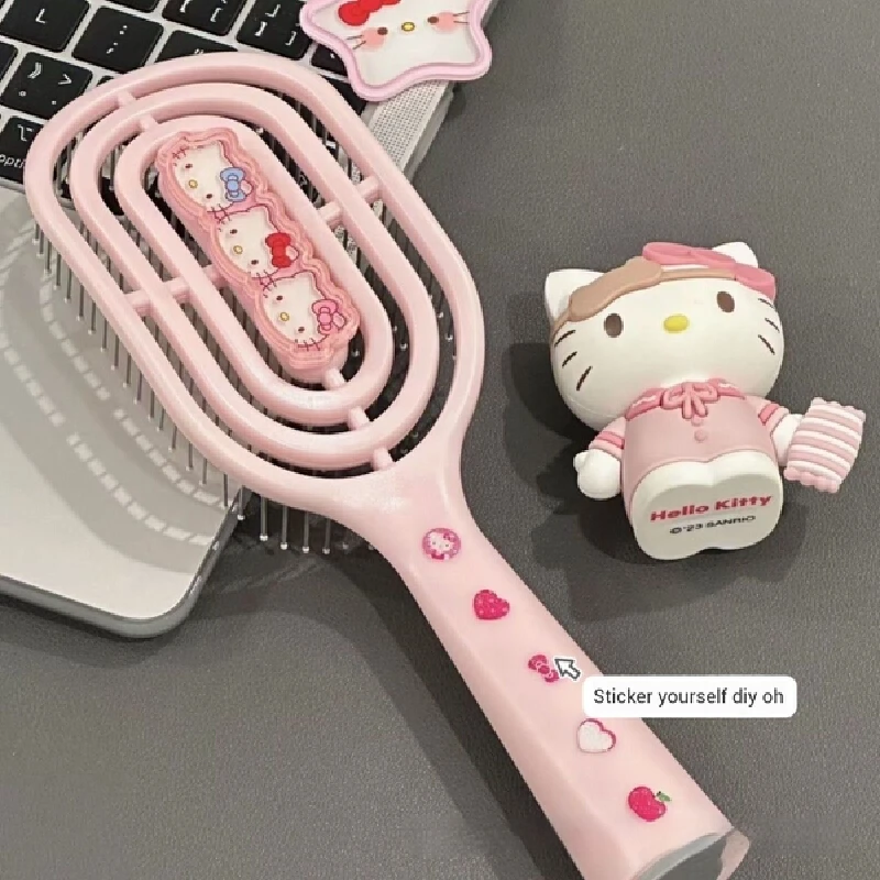 Модная Расческа Hello Kitty Kawaii Sanrio массажная подушка безопасности аниме мультяшная