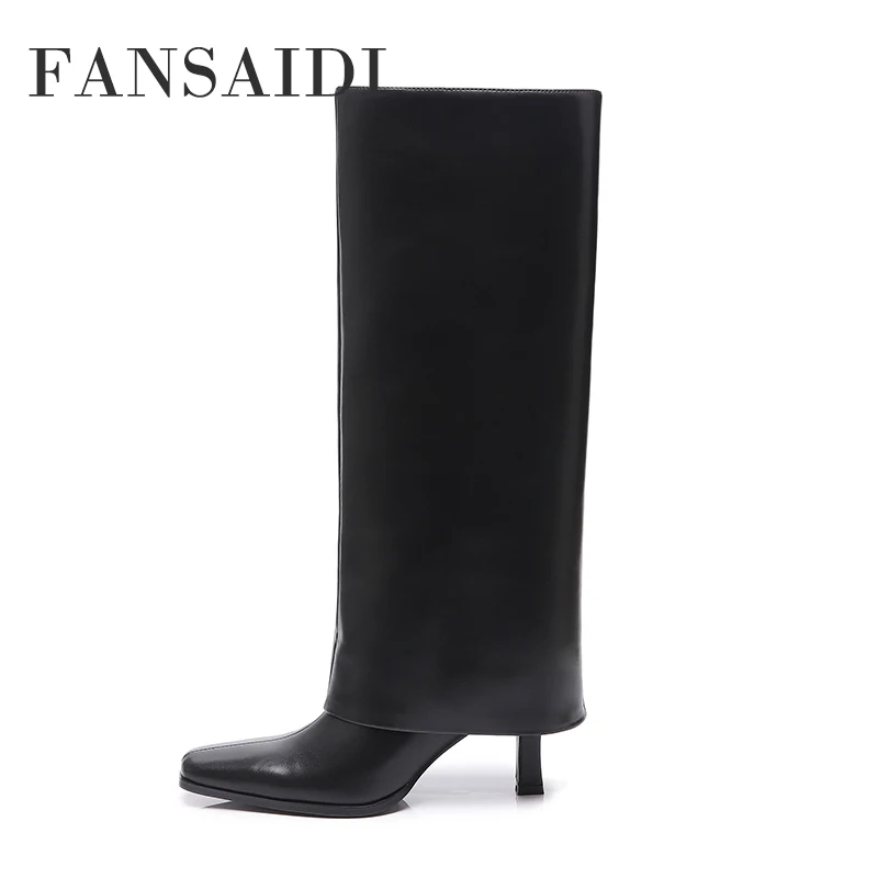 FANSAIDI Fashion Women's Shoes White Brown Winter Square Toe High Heels Stilettos Heels Sexy Elegant New Knee High Boots 33 40
FANSAIDI Fashion Women's Shoes White Brown Winter Square Toe High Heels Stilettos Heels Sexy Elegant New Knee High Boots 33 40