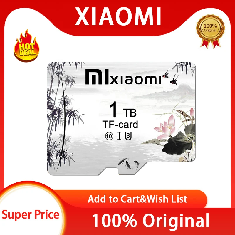 XIAOMI micro sd/tf Card 32GB 64GB 128GB A1 U3 Class10 for Cell Phone Car Device Computer Monitor micro SD Card 1TB TF Card 128GB
XIAOMI micro sd/tf Card 32GB 64GB 128GB A1 U3 Class10 for Cell Phone Car Device Computer Monitor micro SD Card 1TB TF Card 128GB