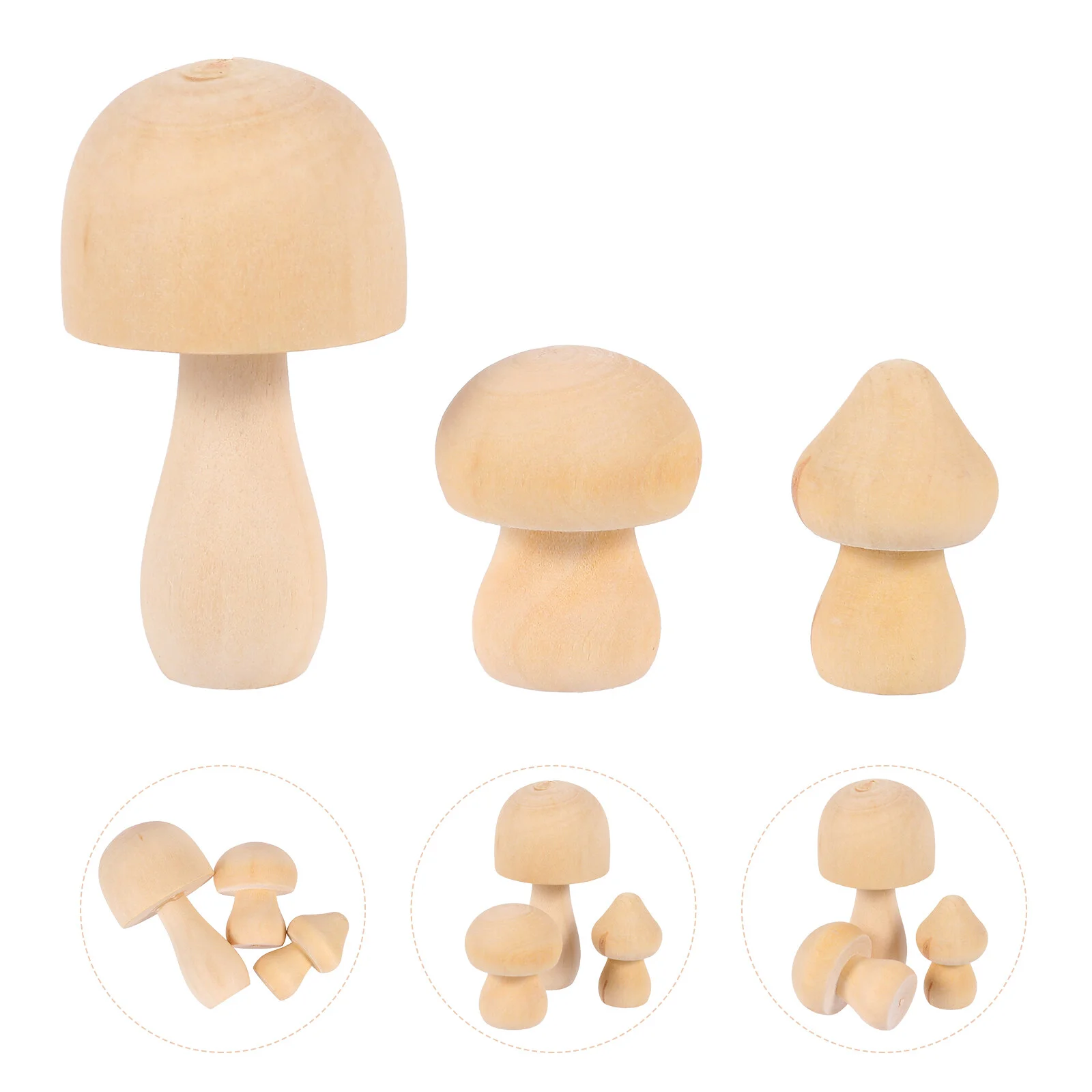 9 Pcs Doodle White Germ Mushroom Natural Home Decor DIY Unfinished Wood Ornaments Kids Painted Craft Peg Child
9 Pcs Doodle White Germ Mushroom Natural Home Decor DIY Unfinished Wood Ornaments Kids Painted Craft Peg Child