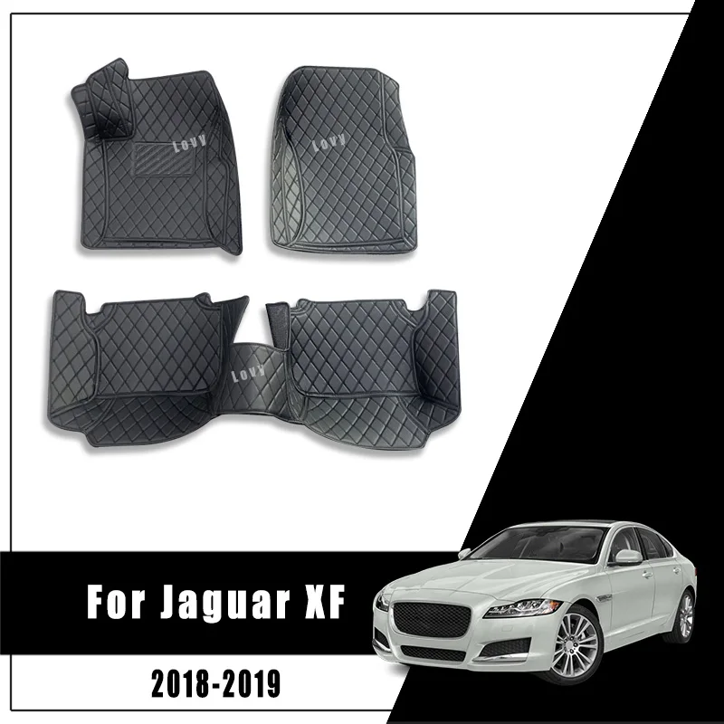 Фото Автомобильные напольные коврики для Jaguar XF 2019 2018 автомобильные аксессуары