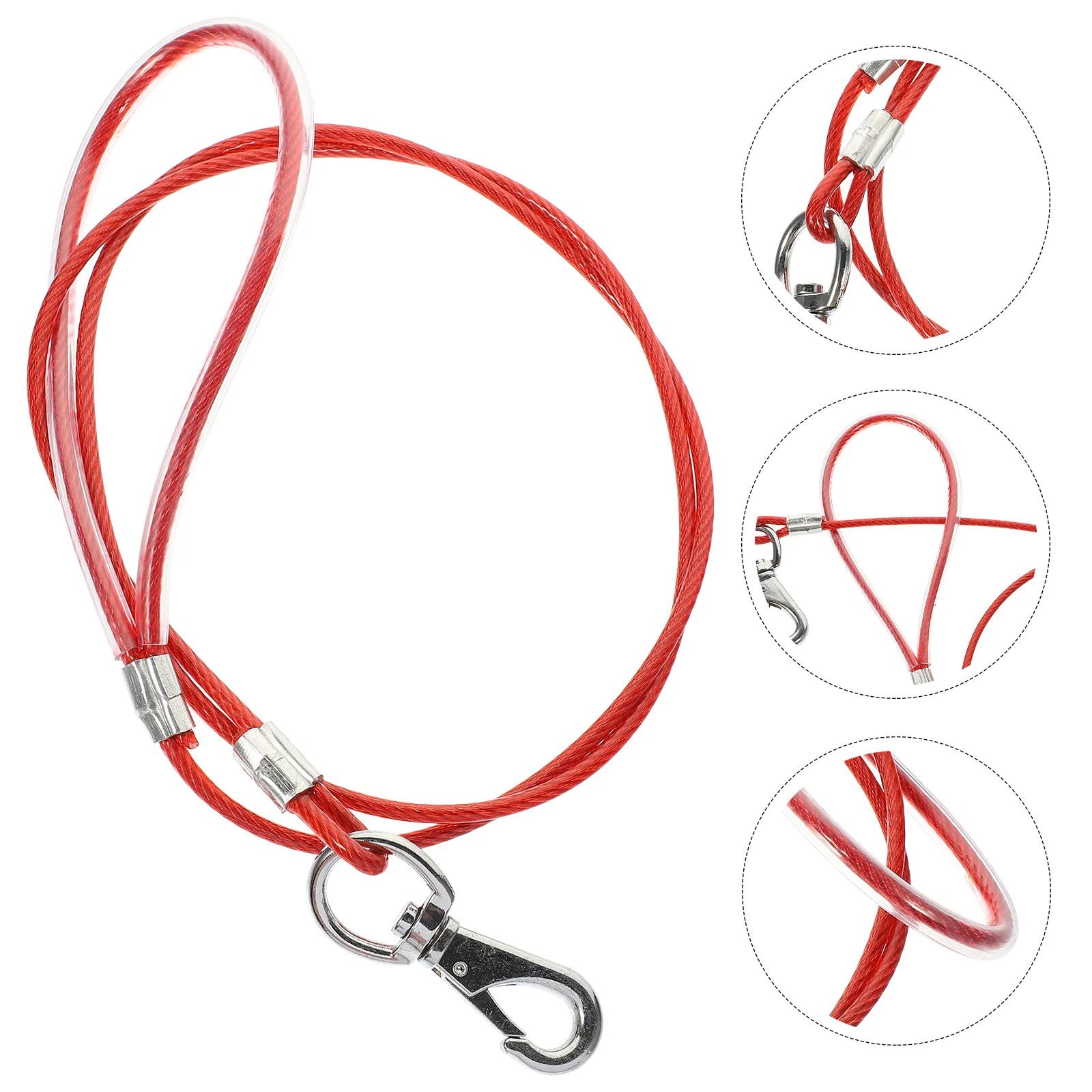 Leash Puppy Dog Chew Proof Safety Traction Rope Steel Wiremetal Wear Resistant
Leash Puppy Dog Chew Proof Safety Traction Rope Steel Wiremetal Wear Resistant