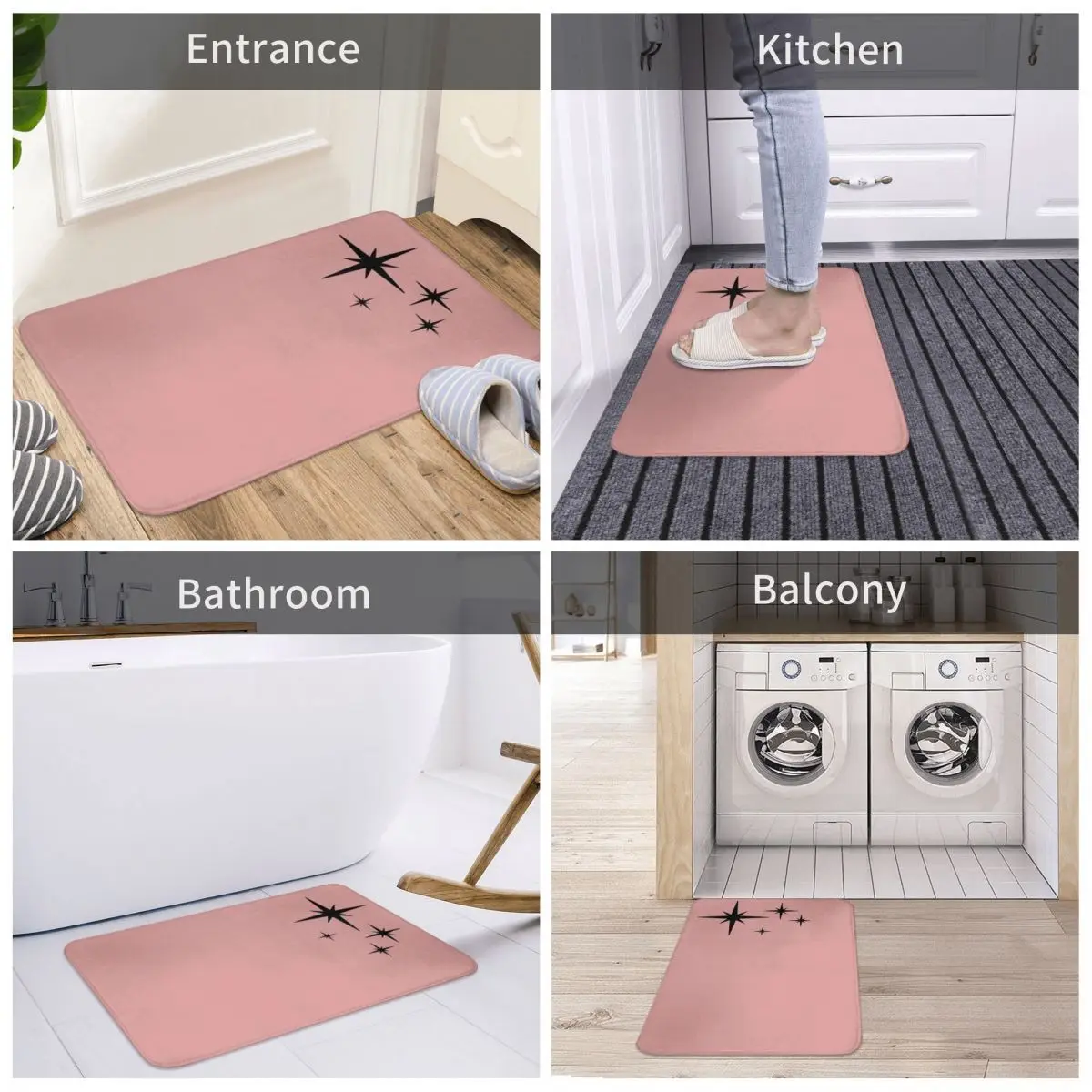 Bath Mat 1950s Atomic Age Retro Starburst Decor 3D Rug Carpet Doormat Anti-slip Entrance Living Room Home Kitchen Sand Scraping
Bath Mat 1950s Atomic Age Retro Starburst Decor 3D Rug Carpet Doormat Anti-slip Entrance Living Room Home Kitchen Sand Scraping
