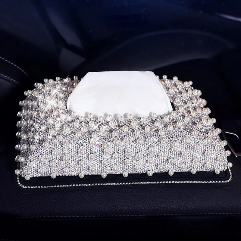Luxury Tissue Box Holder Bling Crystal Peal Car Armrest Tissues Container Napkin Paper Case Decoration Auto Interior Accessories
Luxury Tissue Box Holder Bling Crystal Peal Car Armrest Tissues Container Napkin Paper Case Decoration Auto Interior Accessories