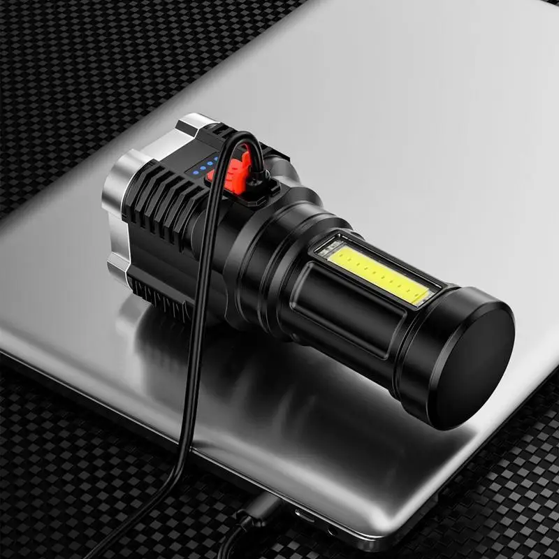 5-ядерсветильник светодиодный фонарик с зарядкой от USB, мощный яркий Яркий яркий фонарик, мощный COB портативный фонарь для кемпинга
5-ядерсветильник светодиодный фонарик с зарядкой от USB, мощный яркий Яркий яркий фонарик, мощный COB портативный фонарь для кемпинга