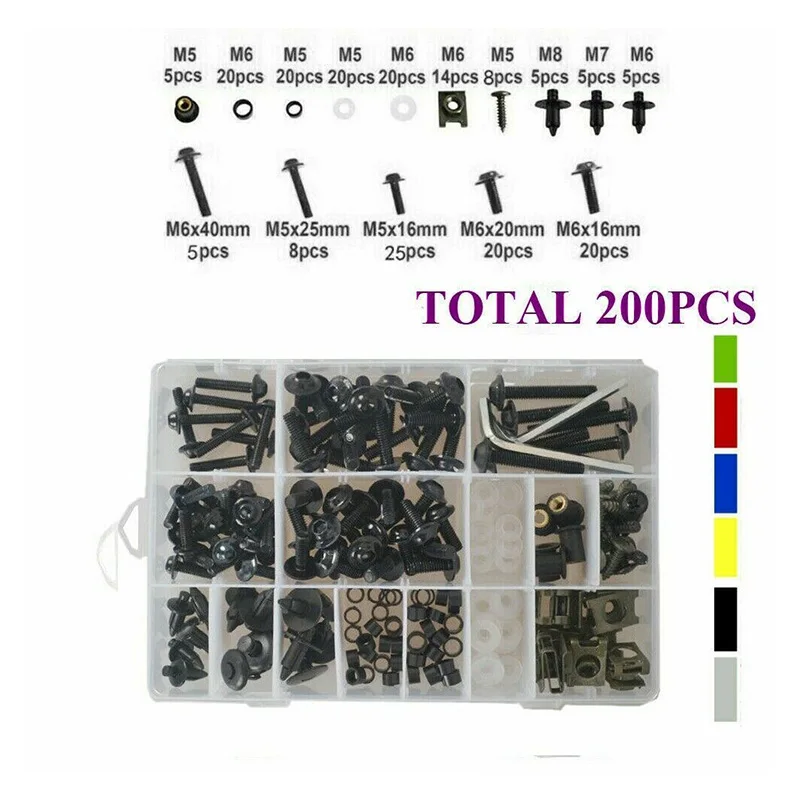 Motorcycle Accessories 200x Fairing Body Bolts Kit Screws Clip For MV Agusta 750 1000 F3 800 F4 RR
Motorcycle Accessories 200x Fairing Body Bolts Kit Screws Clip For MV Agusta 750 1000 F3 800 F4 RR